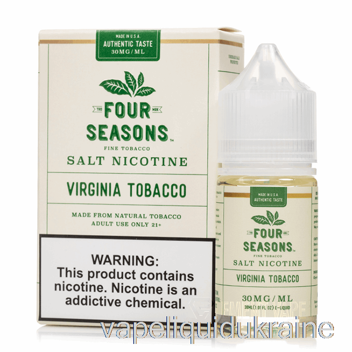 Vape Liquid Ukraine Virginia Tobacco SALT - Four Seasons - 30mL 30mg